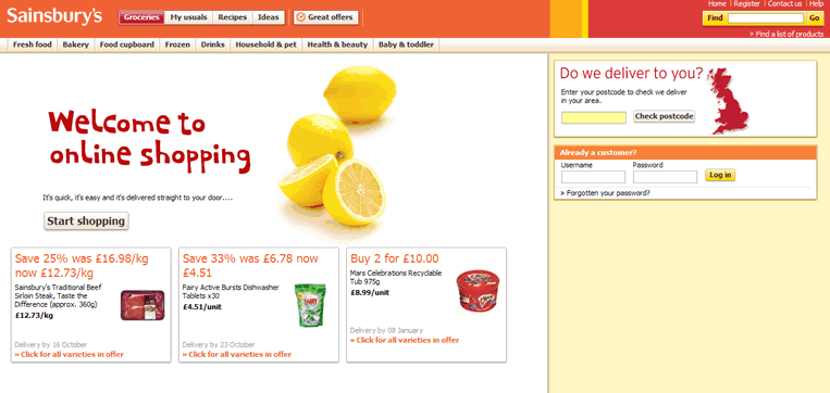 An Online Grocery Shopping Experience Experience UX