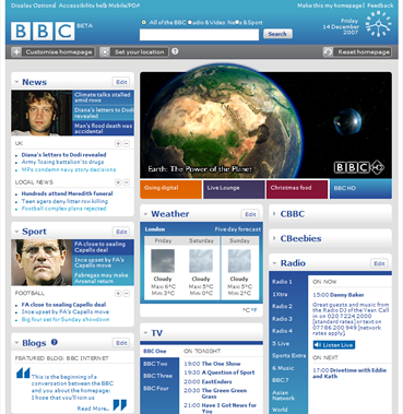 BBC Homepage