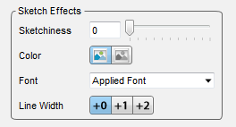 Sketch options in Axure