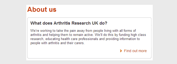 arthritis research UK