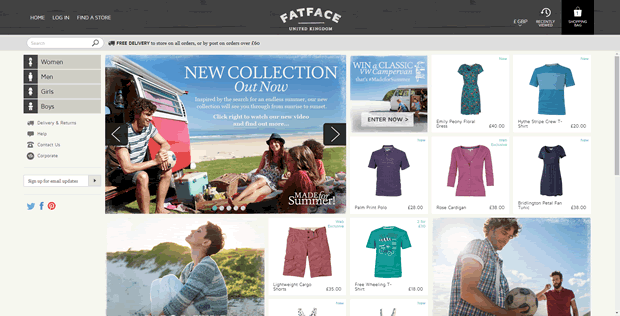 How Fat Face increased ecommerce sales by 39%
